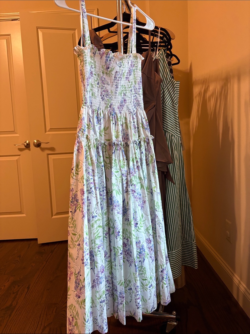 Hill House Nap Dress. Wisteria Print.